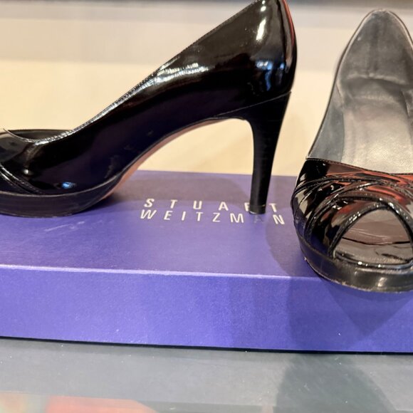 Stuart Weitzman Black Patent Leather Heels - Picture 6 of 6
